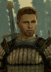 In game shot from my favorite NPC (non-player character) from any game ever. Yes, its my game-husband (literally, I marry him in every playthrough) Alistair from Dragon Age: Origins.